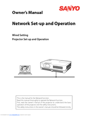 Sanyo PLC-XR2600 Owner's Manual