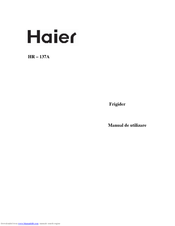 Haier HR-137A Manual De Utilizare