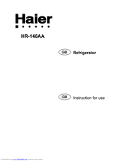 Haier HR-146AA Instructions For Use Manual