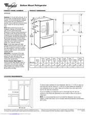 Whirlpool Gold GI7FVCXX Product Dimensions
