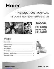 Haier HR-852FK User Manual