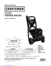 Craftsman 580.752541 Operator's Manual
