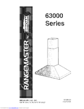 Broan RANGEMASTER 63000 Series Instructions Manual