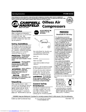 Campbell Hausfeld FP2200 Series Operating Instructions Manual