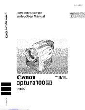 Canon Optura 100 MC Instruction Manual