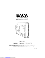 Carrier EACA0020 Installation And Operation Manual