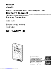 Toshiba RBC-AS21UL Owner's Manual