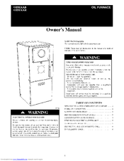 Carrier OBMAAR Owner's Manual