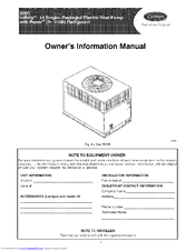Carrier Infinity 50DT036 Owner's Information Manual