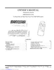 Carrier 40BNE018-036 Owner's Manual