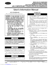 Carrier WeatherMaker 50A020-060 User's Information Manual