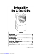 COMFORT-AIRE DH500J1 Use & Care Manual