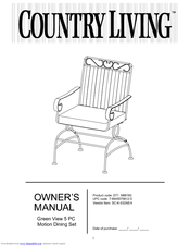 Country Living Country Living SC-K-032T Owner's Manual