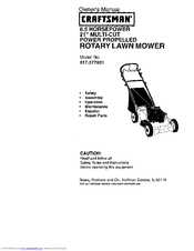 Craftsman 917.377801 Owner's Manual