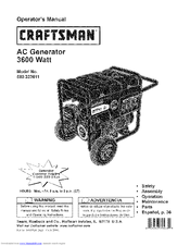 Craftsman 580.323611 Operator's Manual