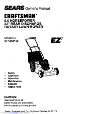 Craftsman EZ3 917.388153 Owner's Manual