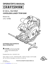 Craftsman 315.115780 Operator's Manual