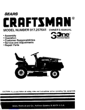 Craftsman 917.257641 Owner's Manual