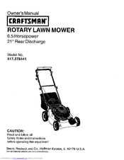Craftsman 917.378441 Owner's Manual