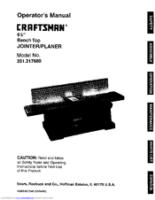 Craftsman 351.217680 Operator's Manual