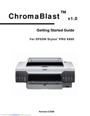 Epson ChromaBlast v1.0 Getting Started Manual