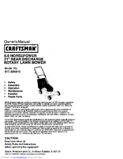 Craftsman 917.389510 Owner's Manual