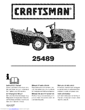 Craftsman 25489 Instruction Manual