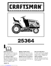 Craftsman 25364 Instruction Manual
