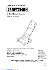 Craftsman 247.282820 Operator's Manual