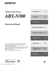 Onkyo ABX-N300 Instruction Manual
