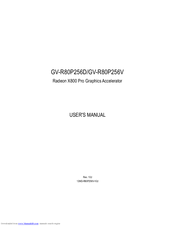 Gigabyte GV-R80P256D User Manual