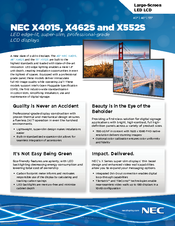 NEC MultiSync X401S Specifications