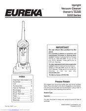 Eureka 5550 Series Owner's Manual