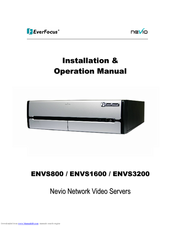 EverFocus Nevio ENVS1600 Installation & Operation Manual