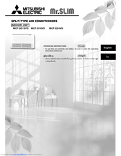 Mitsubishi Electric MR. SLIM MCF-SD13VD Operating Instructions Manual