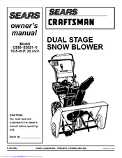 Craftsman C950-52021-0 Owner's Manual