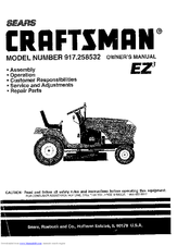 Craftsman EZ3 917.258532 Owner's Manual
