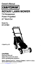 Craftsman 917.377821 Owner's Manual