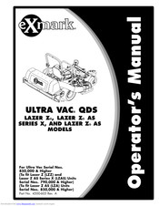 Exmark Ultra Vac QDS Laser Z Operator's Manual