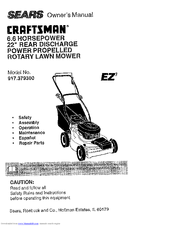 Craftsman EZ3 917.379300 Owner's Manual