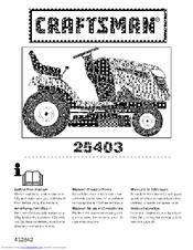 Craftsman 25403 Instruction Manual