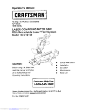 Craftsman 137.212150 Operator's Manual