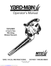 Yard-Man YM320BV Operator's Manual