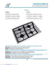 FCI Home Appliances COGB33060/BL Installation Manual