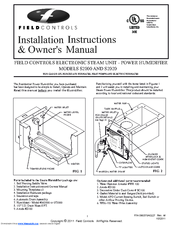 Field Controls S2000 Installation Instructions And Owner's Manual
