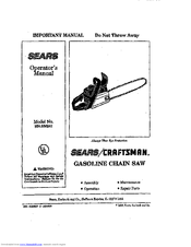Craftsman 358.356241 Operator's Manual