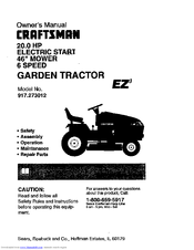 Craftsman EZ3 917.273012 Owner's Manual