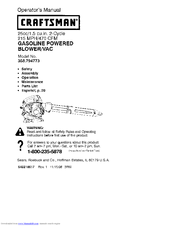 Craftsman 358.794773 Operator's Manual