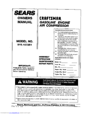 Craftsman 919.157251 Owner's Manual