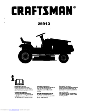 Craftsman 25913 Instruction Manual